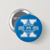 宇宙Hipsters® Xロゴボタン 缶バッジ (正面&裏面)