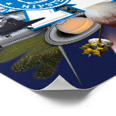 宇宙Hipsters® X Collage Wall Art Poster 9" x 12" ポスター (角)