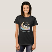 「宇宙in本」かわいい天上の眠りモー tシャツ (正面フル)