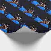 宇宙NASAの宇宙飛行士の自由 ラッピングペーパー (角)