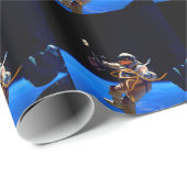 宇宙NASAの宇宙飛行士の自由 ラッピングペーパー (ロールコーナー)