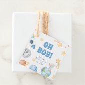 宇宙Oh男の子ベイビーシャワーありがとう フェイバータグ (インサイチュ)