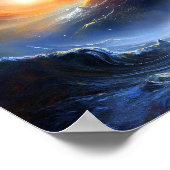 宇宙Sci Fiランドスケープアート ポスター (角)