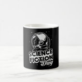 宇宙SF日科学エイリアン星ギフト コーヒーマグカップ (中央)