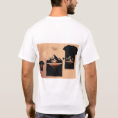 宇宙Tシャツデでコスモスインスパイアを受け入れる Tシャツ (裏面)