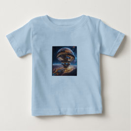 宇宙Tシャ子供へツ ベビーTシャツ