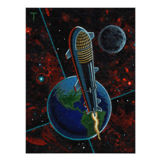 宇宙Xスターシップ フォトプリント           