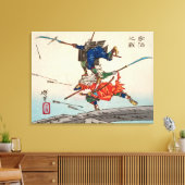 宇治橋の戦い |月岡芳年 | キャンバスプリント (インサイチュ (リビング))