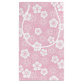 宇目 |梅日本の模様のパーソナライズされた抱き枕 スモールペーパーバッグ (裏面)