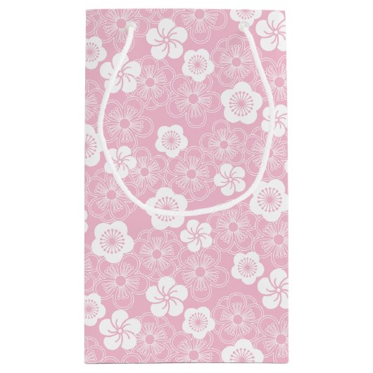 宇目 |梅日本の模様のパーソナライズされた抱き枕 スモールペーパーバッグ (裏面)