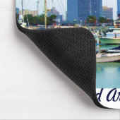 守られたマリーナ マウスパッド (コーナー)