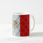 守られたメキシコ国旗 コーヒーマグカップ (正面右)