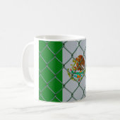 守られたメキシコ国旗 コーヒーマグカップ (正面左)
