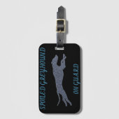 守りの甘えたグレイハウンド    ラゲッジタグ (正面縦)