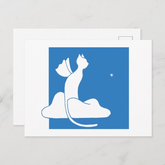 守り猫 ポストカード (正面/裏面)