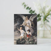 守り神および子供のヴィンテージの塗ること ポストカード (スタンド正面)