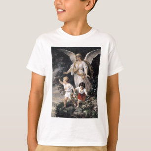 守り神および子供のヴィンテージの塗ること Tシャツ