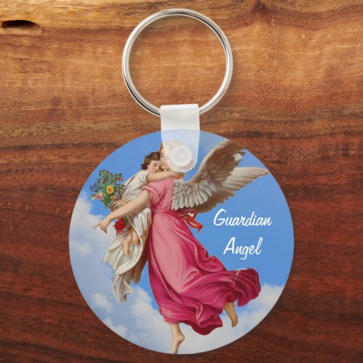 守り神および子供感動的なKeychain キーホルダー (正面)