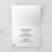 守り神のクリスマスの挨拶状 シーズンカード (内部)