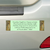 守り神のバンパーステッカー バンパーステッカー (車上)