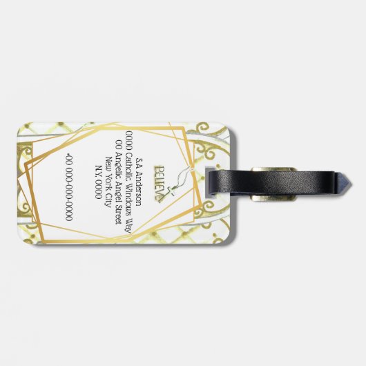 守り神の天使の詳細 ラゲッジタグ (裏面横)