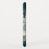 守り神の嵐のスカイブルーの白 Case-Mate iPhoneケース (裏面/右)