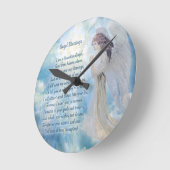 守り神の恵み ラウンド壁時計 (傾斜)