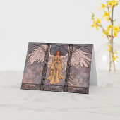 守り神の挨拶状 カード (黄色い花)