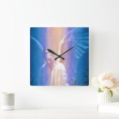 守り神の時計 スクエア壁時計 (ホーム)