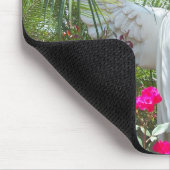 守り神の熱帯庭のマウスパッドの写真の芸術 マウスパッド (コーナー)