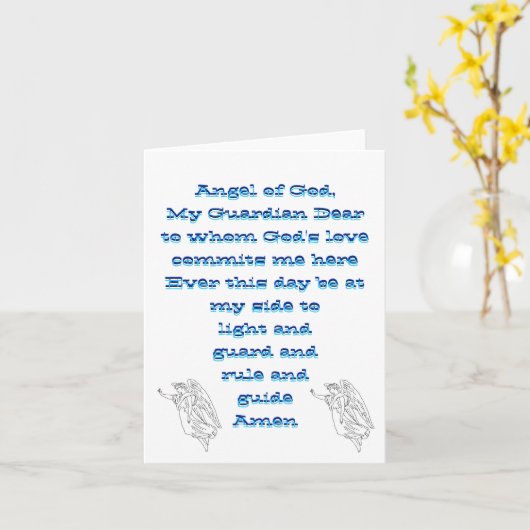 守り神のnotecard カード (黄色い花)