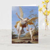 "守り神"の挨拶状 カード (黄色い花)