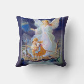 守り神、子供および橋 クッション (裏面)
