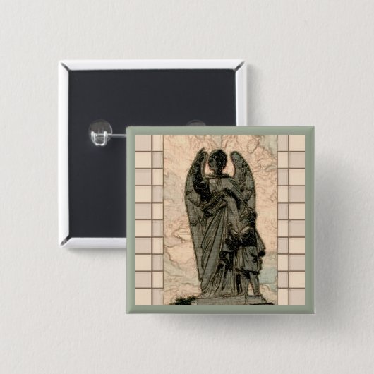 守り神 缶バッジ (正面&裏面)