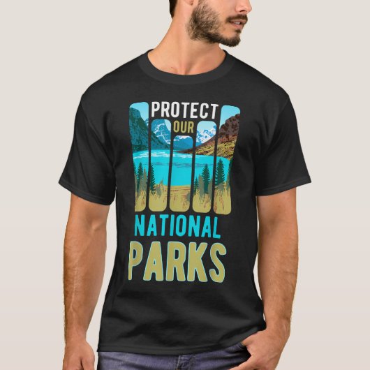 守ろう - 抵抗 国立公園と森林 Tシャツ (正面)