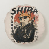 守護する柴犬 ラウンドクッション (裏面)