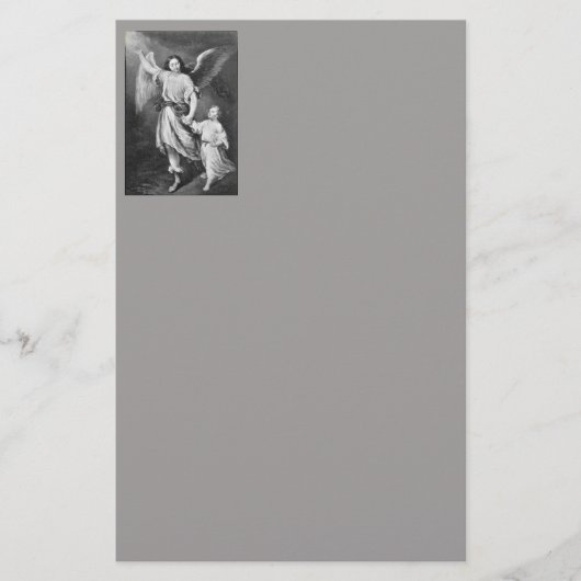 守護天使と児童文房具 便箋 (正面)