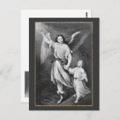 守護天使と子供 ポストカード (正面/裏面)