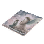 守護天使と子祈供が一緒に タイル (側面)