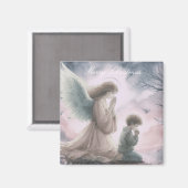 守護天使と子祈供が一緒に マグネット (正面/裏面)