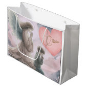 守護天使と子祈供が一緒に ラージペーパーバッグ (正面アングル)