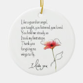 守護天使のようなオーナメント セラミックオーナメント (正面)