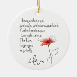 守護天使のようなオーナメント セラミックオーナメント