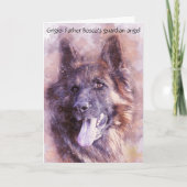 守護天使の犬がカトリックの司祭を守る方法 カード (正面)