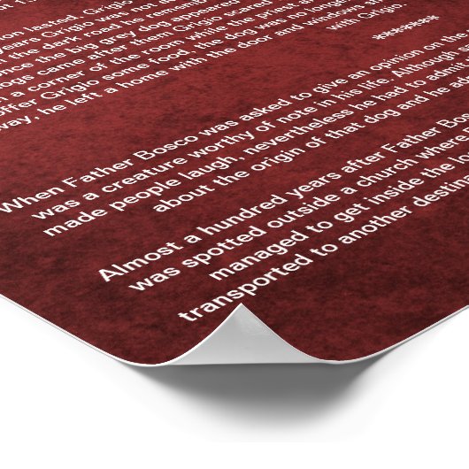 守護天使の犬がカトリックの司祭を守る方法 ポスター (角)