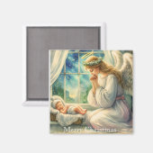 守護天使は祈ベビーの揺りかごで マグネット (正面/裏面)