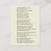 守護天使を大量の神聖カードに送る 名刺 (裏面)