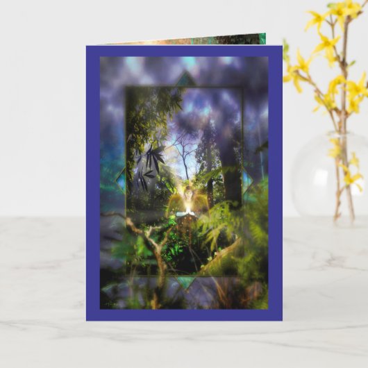 守護天使カード カード (黄色い花)