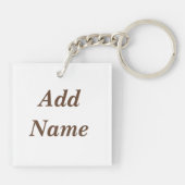 守護天使パーソナライズされた キーホルダー (裏面)