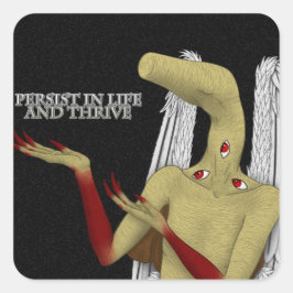 守護天使与えの勇気付けられる スクエアシール